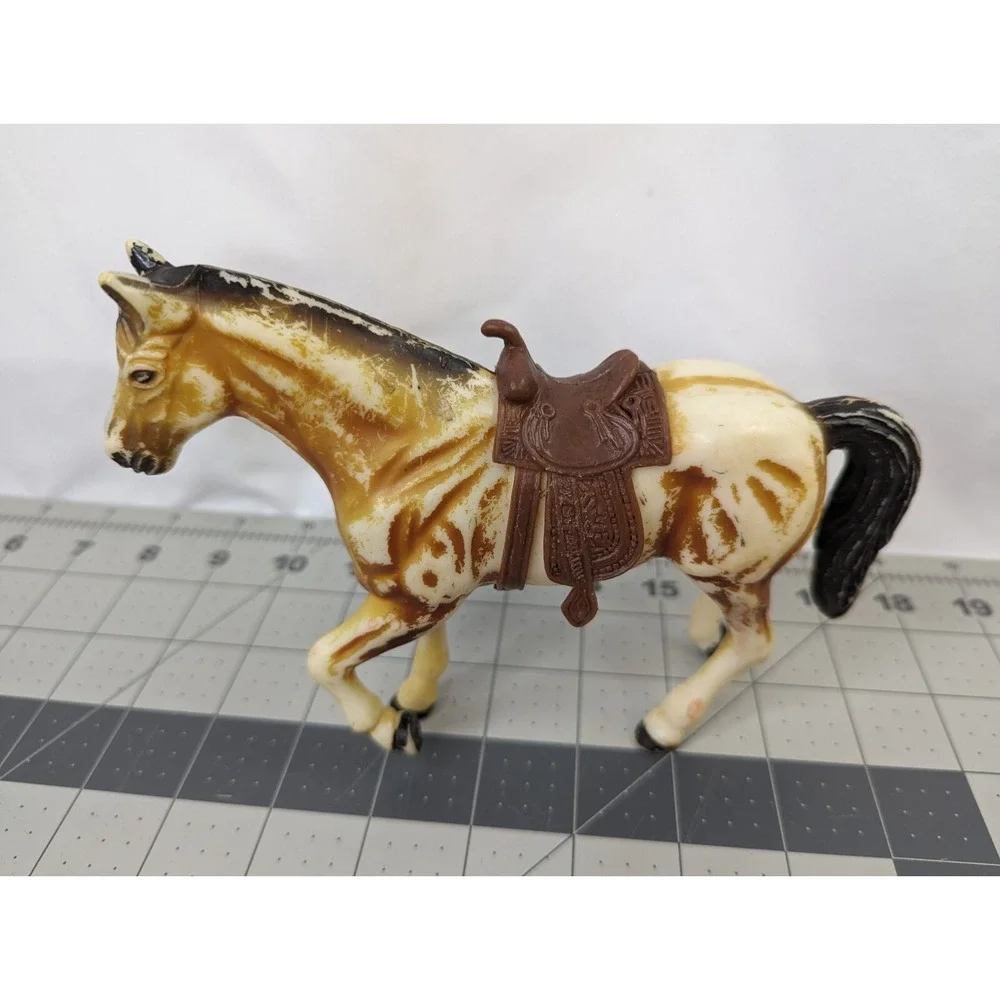 Vintage Plastic Horse Vinyl Cowboy Figure Hong Kong‎